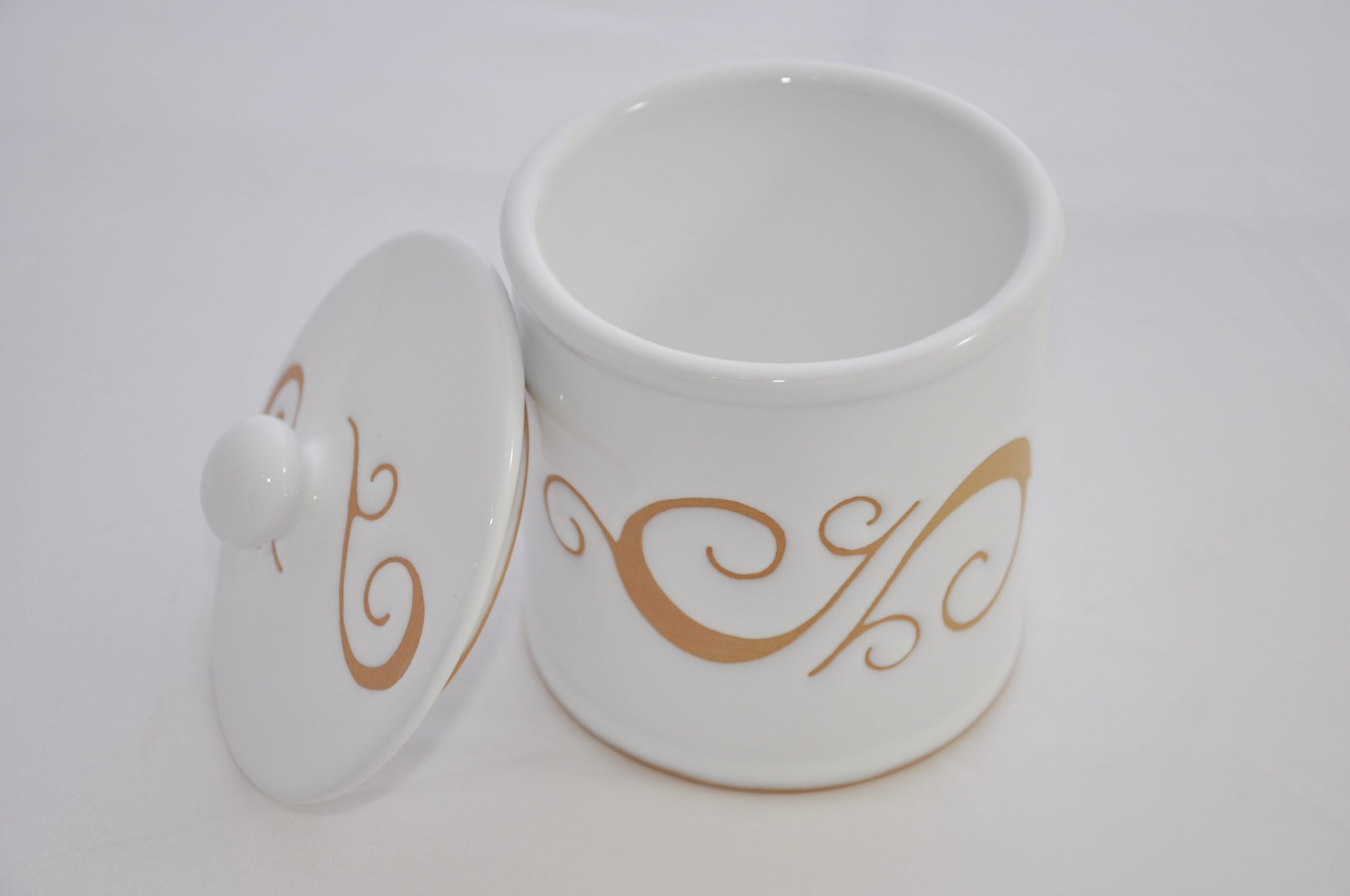Barattolo con tappo "Ricciolo Bianco" h.12 - immagine 3