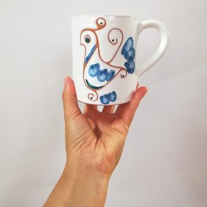 Tazza Mug Azzurra Diametro h.11 x 9cm.