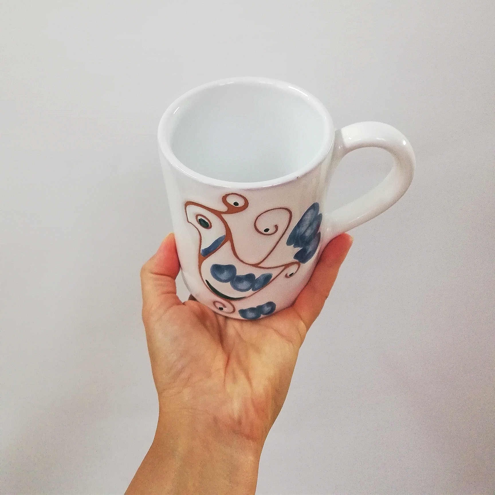 Tazza Mug Azzurra Diametro h.11 x 9cm. - immagine 3