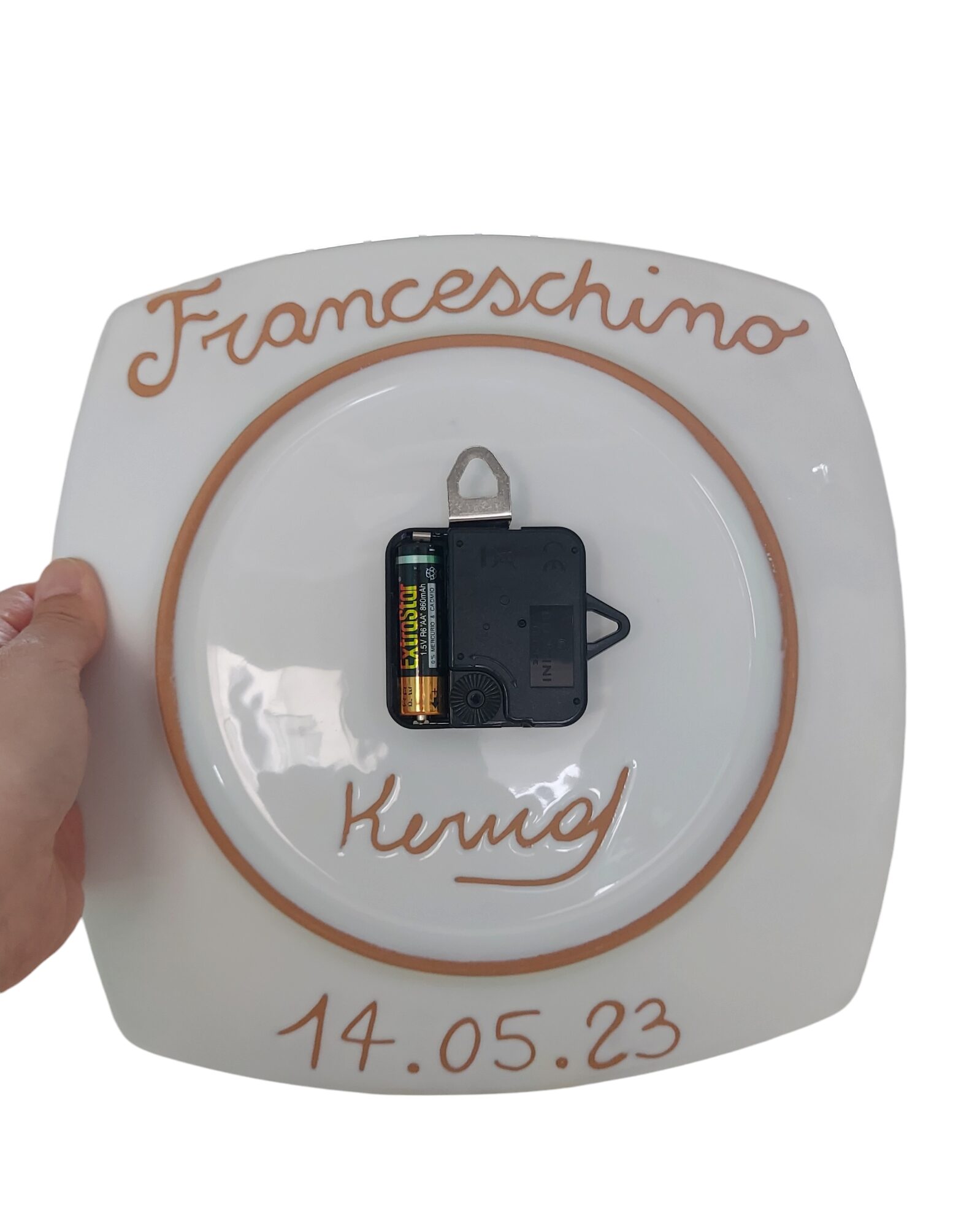 Orologio quadrato cm.25x25 Personalizzato - immagine 2