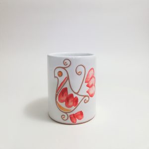 Bicchiere Mug Rossa h.11 x 9 cm.