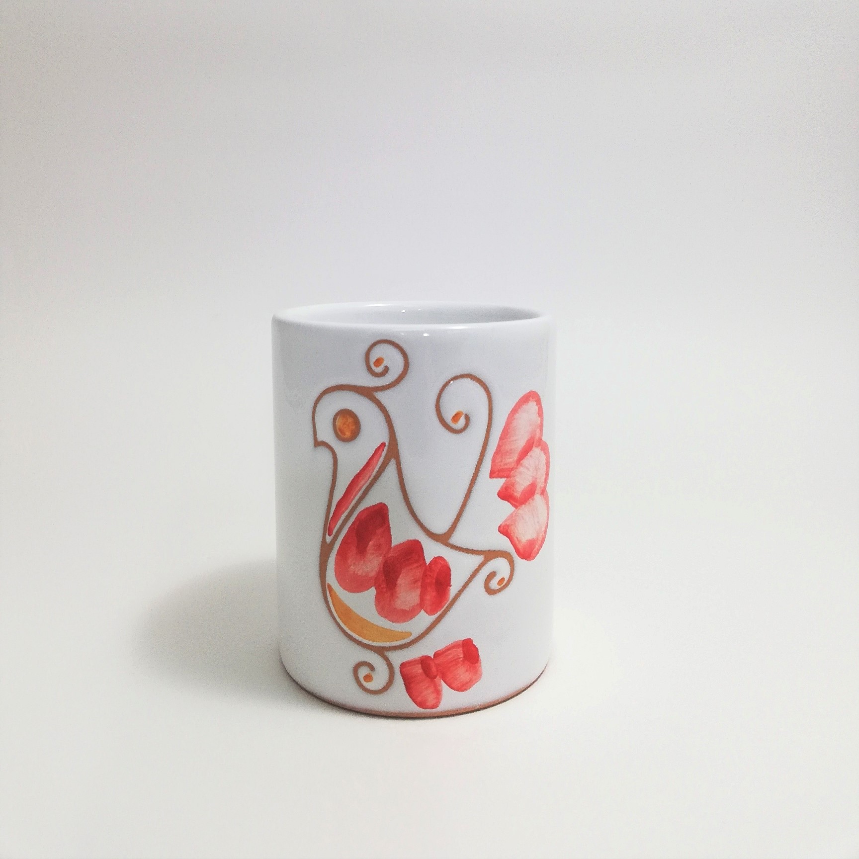 Bicchiere Mug Rossa h.11 x 9 cm.