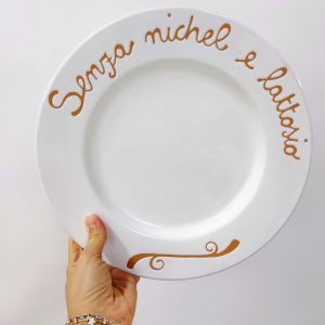 Piatto piano cm.28 personalizzato